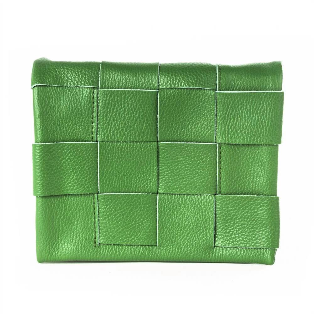 NEW GERMAN FUENTES rita leather clutch in green